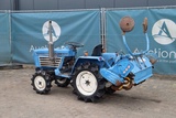Minituur van Minitractor Iseki TU1600 Diesel 16pk met grondfrees