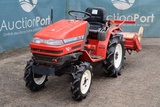 Minituur van Minitractor Yanmar Ke-3 Diesel 13.5pk met grondfrees