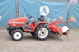 Minituur van Minitractor Yanmar Ke-4 Diesel 14.5pk met grondfrees