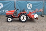 Minituur van Minitractor Yanmar Ke-4 Diesel 14.5pk met grondfrees