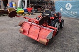 Minituur van Minitractor Yanmar Ke-4 Diesel 14.5pk met grondfrees