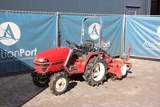 Minituur van Minitractor Yanmar KE-50 Diesel 15pk met grondfrees