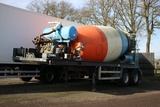 Minituur van Trailer Deom MI362 met Betonmixer RHS T30 2002
