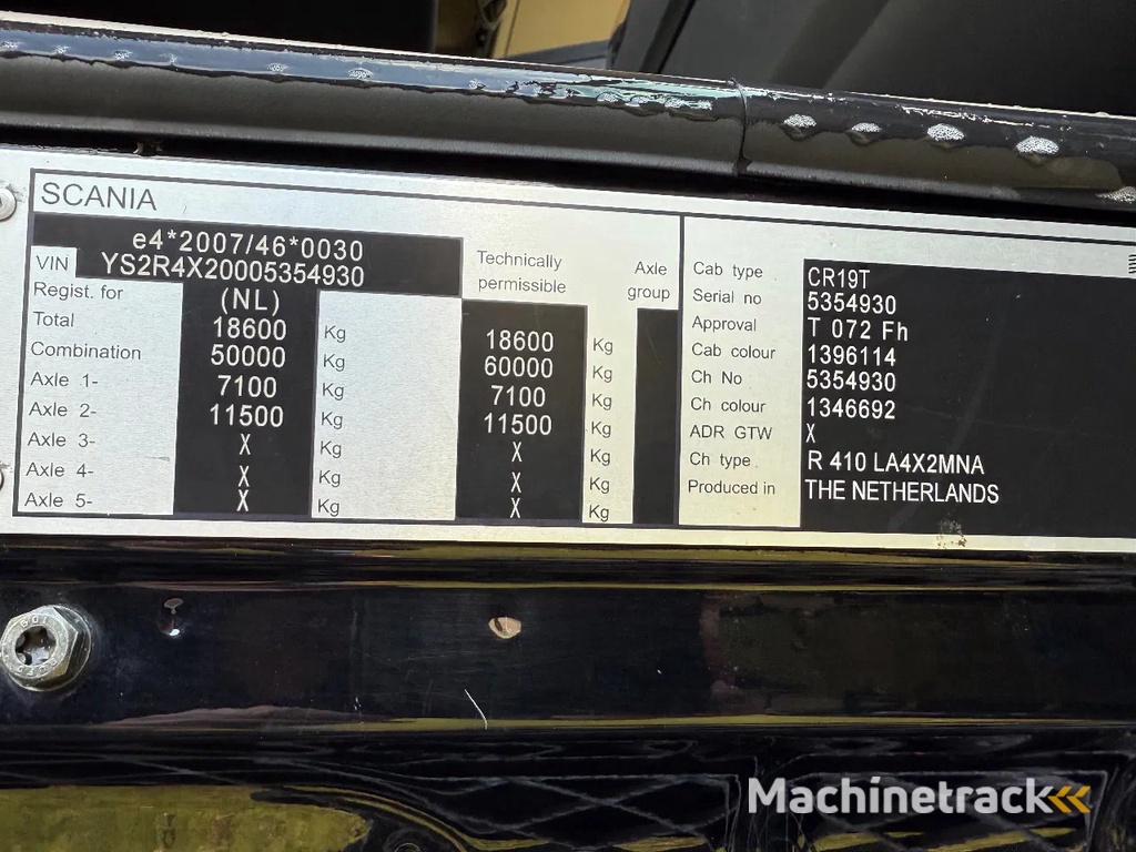 Scania R410 2014 euro 6 black beauty ! met koppeling !!!