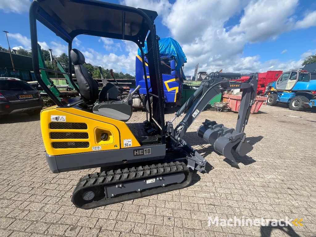 Eurotrac HE 18 (D1105) Kubota nieuwe SCHERP GEPRIJSD!!minigraafmachine (lease mogelijk) 2 tonner