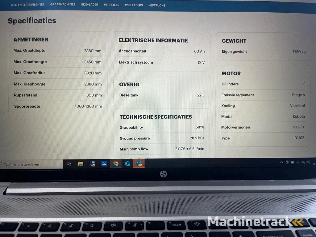 Eurotrac HE 18 (D1105) Kubota nieuwe SCHERP GEPRIJSD!!minigraafmachine (lease mogelijk) 2 tonner