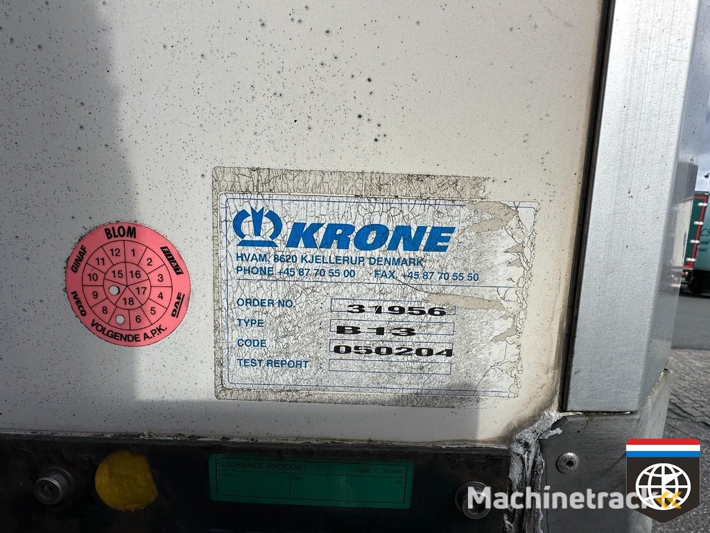Krone SZR20 250x260 / NEW TYRES / TAILLIFT 3000 KG K1607