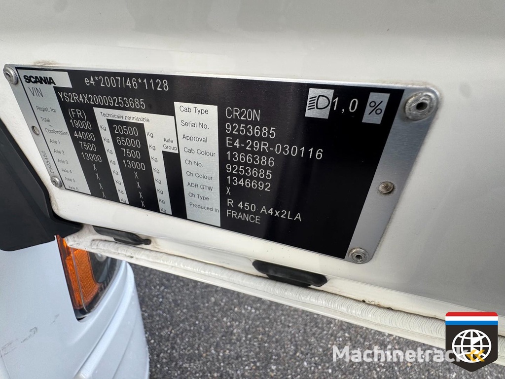 Scania R450 euro 6 D - Retarder - Night A/C - CLEAN TRUCK - full spoiler K1605