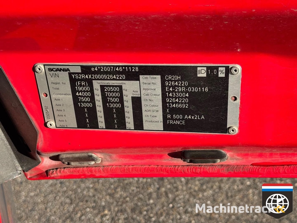 Scania R 500 Highline / retarder / alu wheels K1663