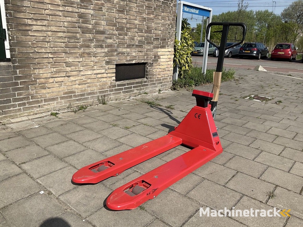 Ravas 1100 2000kg HANDPALLETWAGEN MET WEEGSCHAAL NIEUW