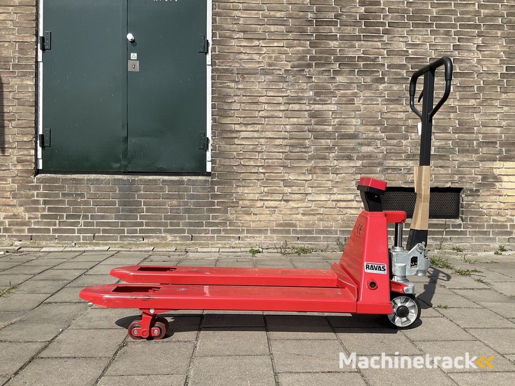 Ravas 1100 2000kg HANDPALLETWAGEN MET WEEGSCHAAL NIEUW