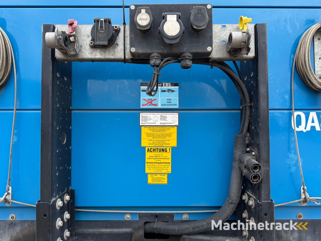 System1-Axel / Tail Lift 2500 KG / Open Roof / Belgium Trailer