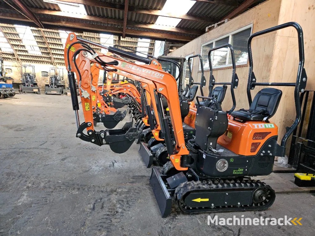 E-xcavator ELECTRISCHE minigraafmachine TD10 lithium