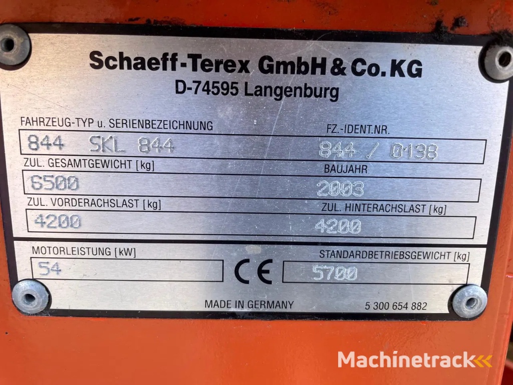 Schaeff SKL 844 Terex TL 100 Shovel Loader