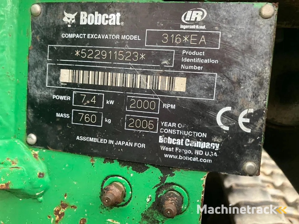 Bobcat 316 EA Graafmachine