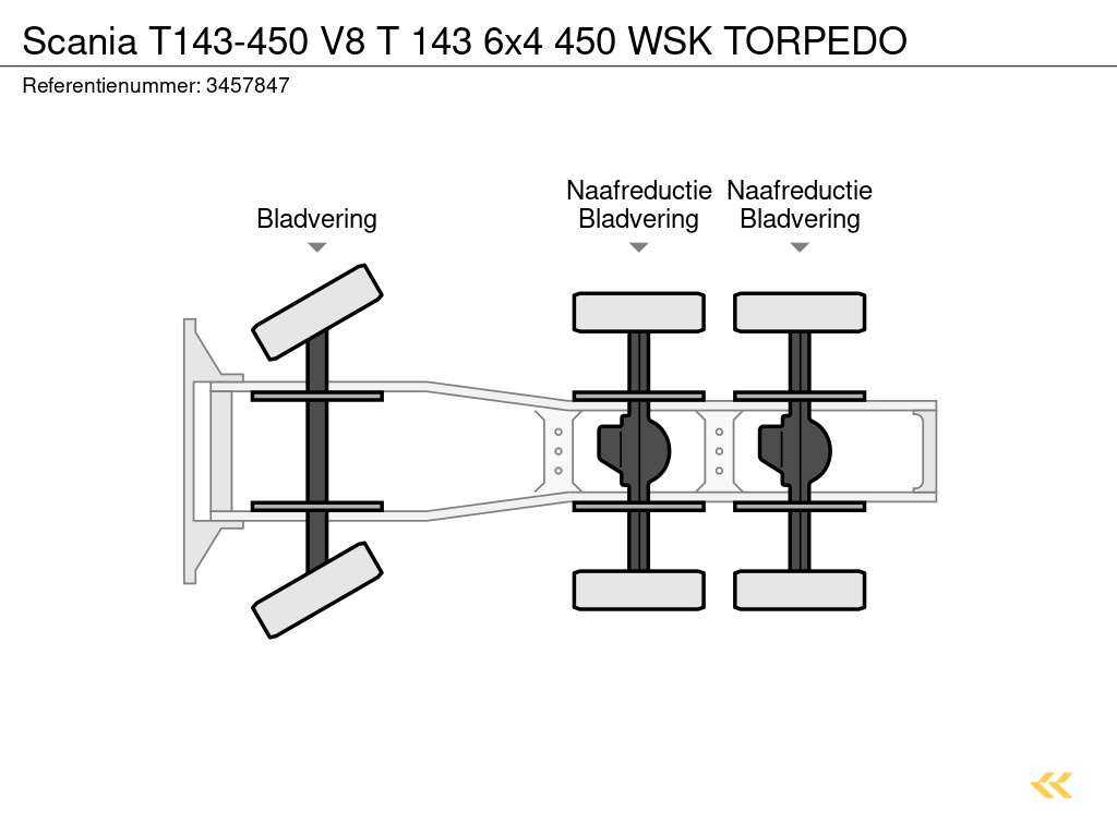 Scania T143-450 V8 T 143 6x4 450 WSK TORPEDO