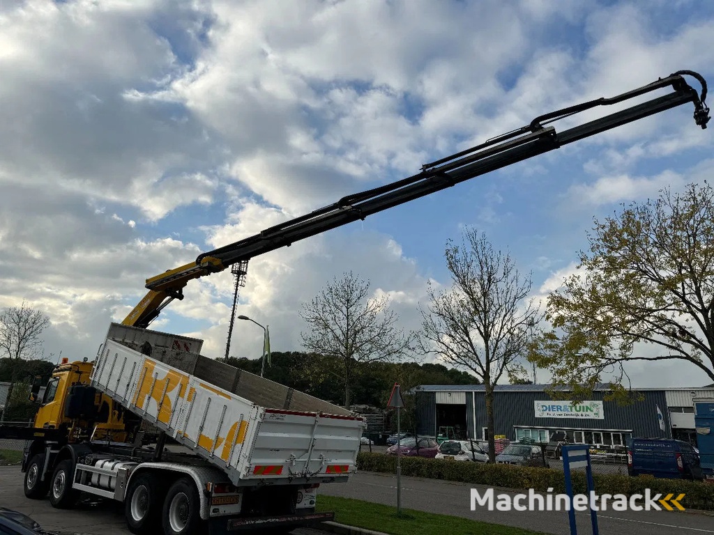 Mercedes-Benz Arocs 4448 8X4 + EURO 6 + FASSI F315 + REMOTE + KIPPER + STEERING AXLE