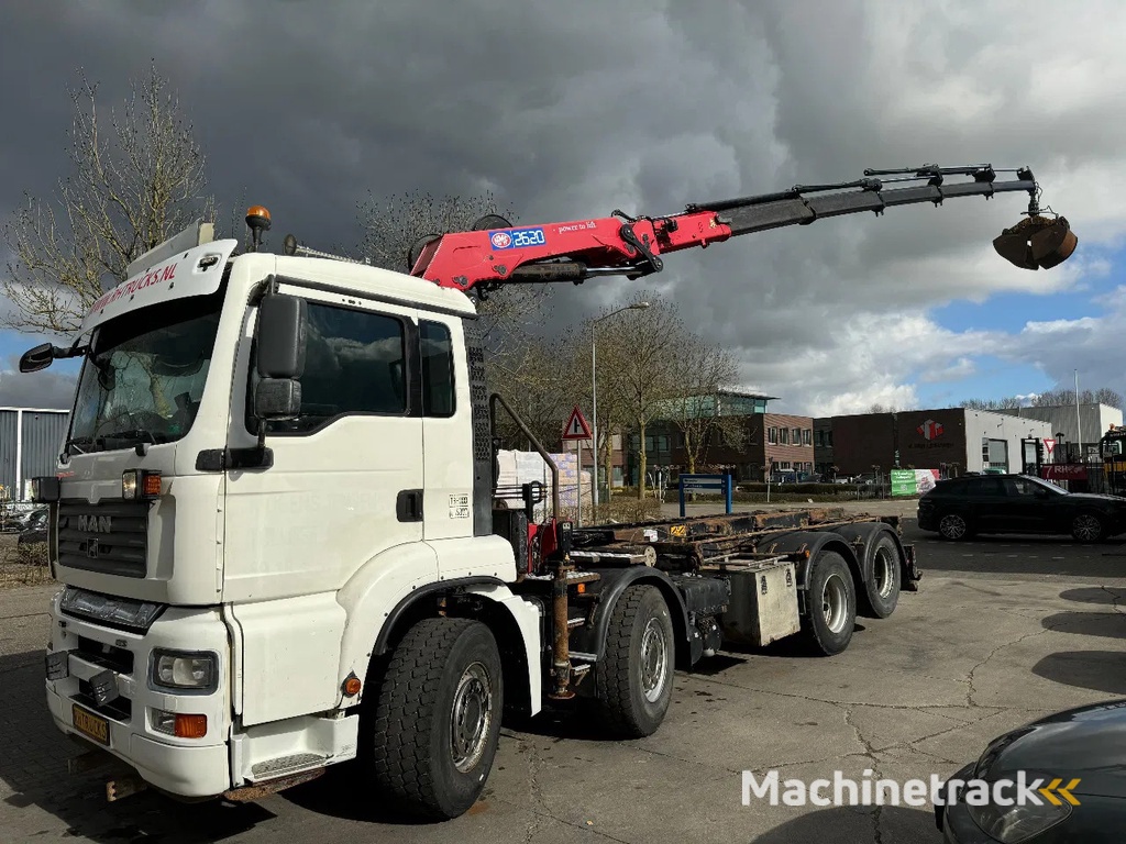 MAN TGA 35.440 8X2 - EURO 4 + HMF 2620K-RC 2018! + REMOTE + HYDRAUTO CABLE LIFT + LIFTING AXLE