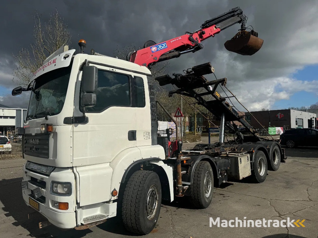 MAN TGA 35.440 8X2 - EURO 4 + HMF 2620K-RC 2018! + REMOTE + HYDRAUTO CABLE LIFT + LIFTING AXLE