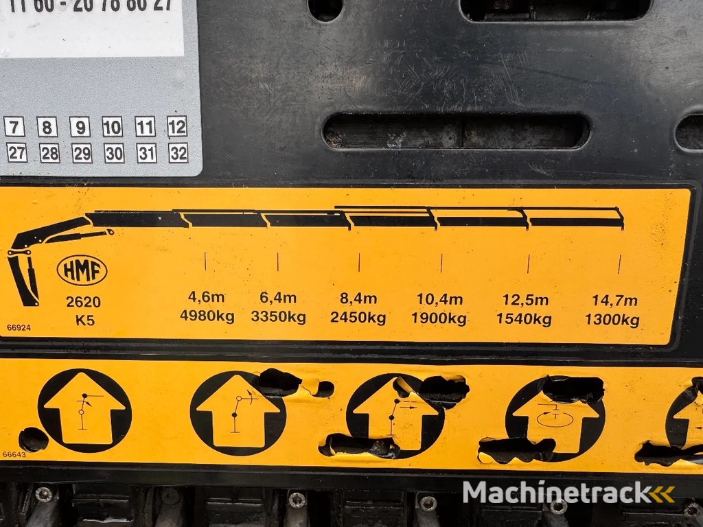 MAN TGA 35.440 8X2 - EURO 4 + HMF 2620K-RC 2018! + REMOTE + HYDRAUTO CABLE LIFT + LIFTING AXLE