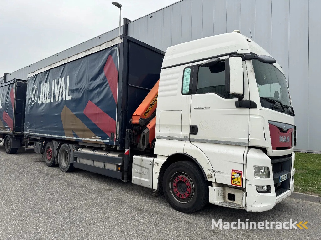 MAN TGX 26.480 6X2 - EURO 6 + PALFINGER PK20002 + REMOTE + LIFTING AXLE
