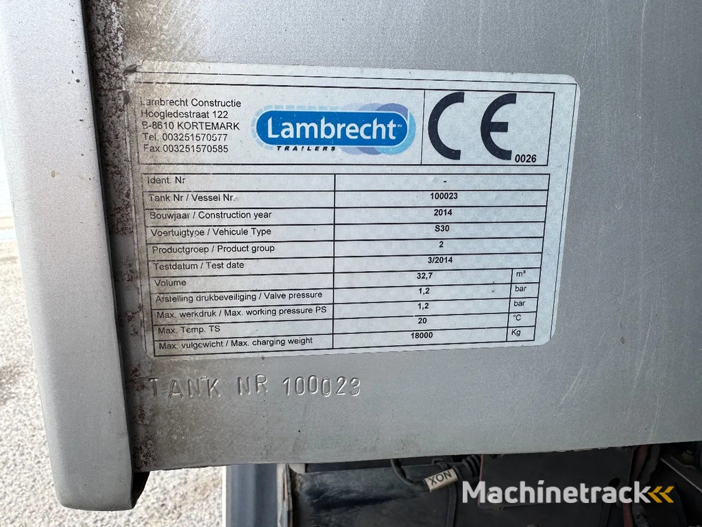 DAF CF 85.360 8X2 EURO 5 + TANK 32.700 LITER - LAMBRECHT