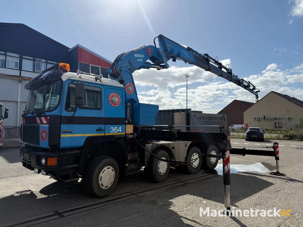 MAN 33.463 33-463 8x4 met 62 effer kraan 6x uitschuifbaar