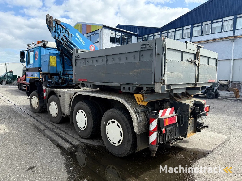 MAN 33.463 33-463 8x4 met 62 effer kraan 6x uitschuifbaar