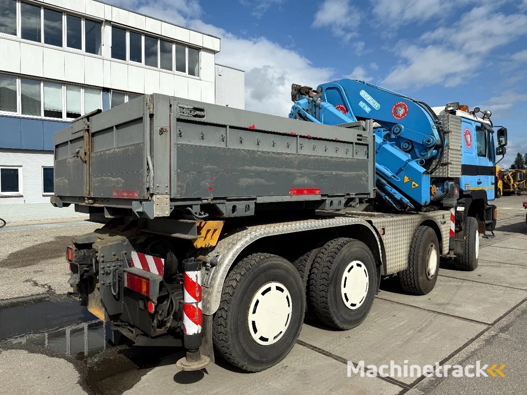 MAN 33.463 33-463 8x4 met 62 effer kraan 6x uitschuifbaar