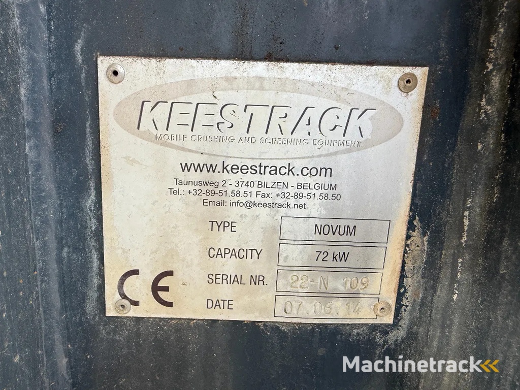 Keestrack NOVUM S175, DEUTZ ENGINE,