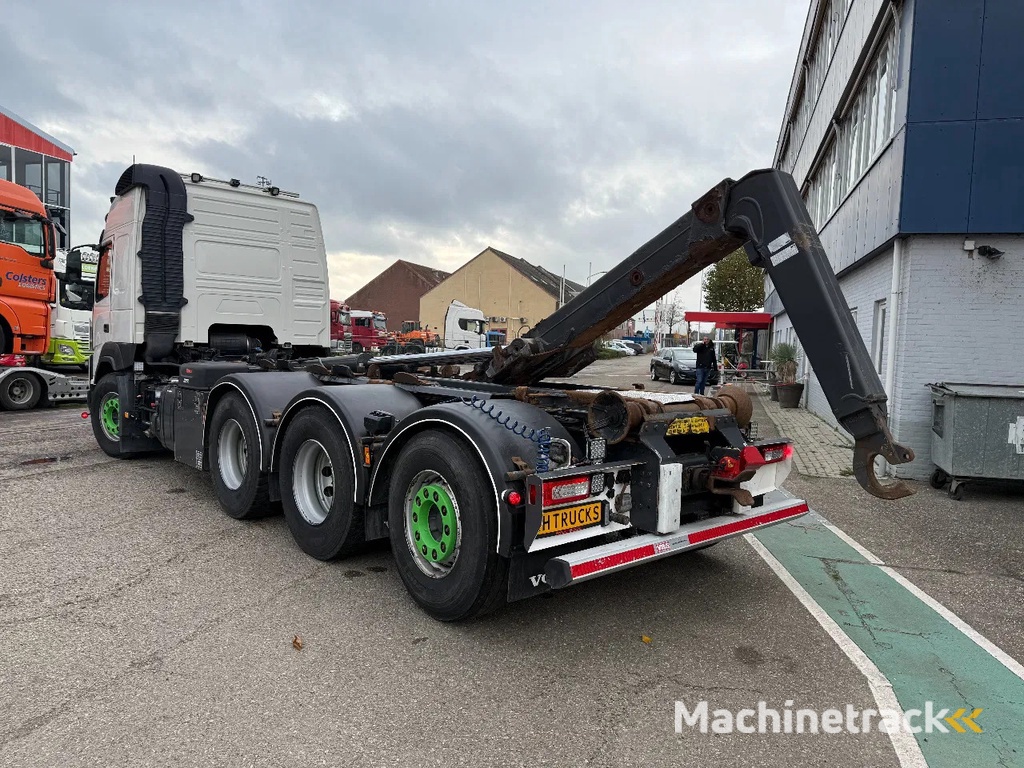Volvo FMX 500 8x4 HOOKLIFT HIAB XR22SL61, LAST AXLE STEERING