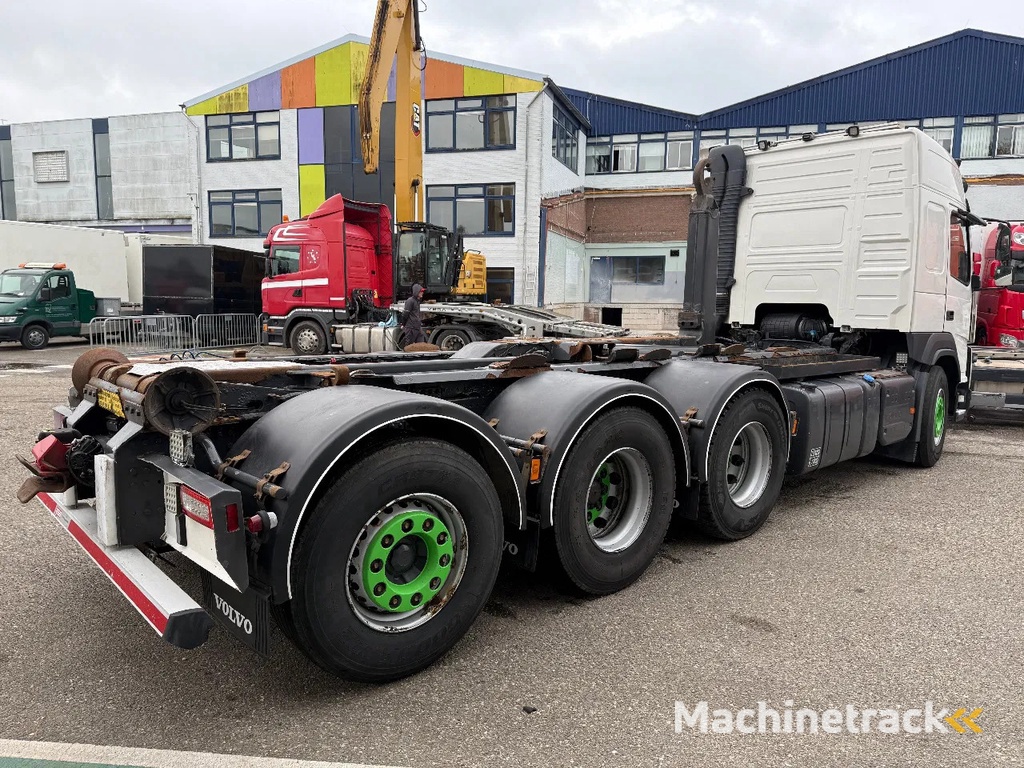 Volvo FMX 500 8x4 HOOKLIFT HIAB XR22SL61, LAST AXLE STEERING
