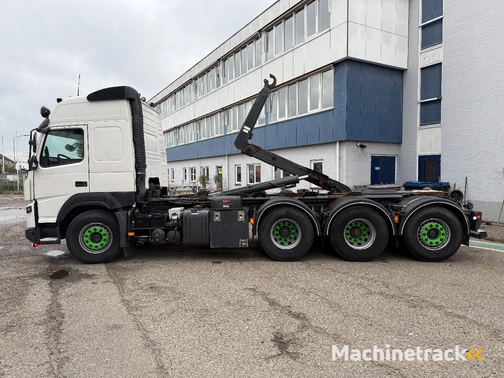 Volvo FMX 500 8x4 HOOKLIFT HIAB XR22SL61, LAST AXLE STEERING