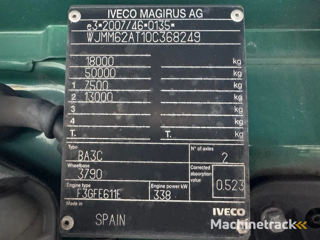 Iveco Stralis 460 4X2 EURO 6 SKIRTS AIRCO RADIO