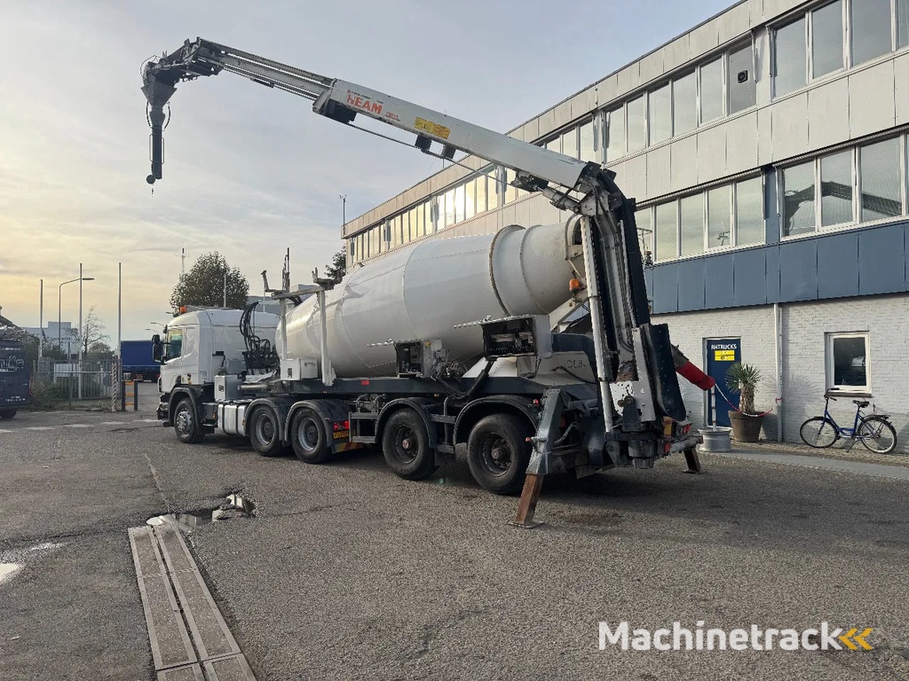 Scania P450 6X4 EURO 6 + DE BUF BETON TRAILER + THEAM BELT