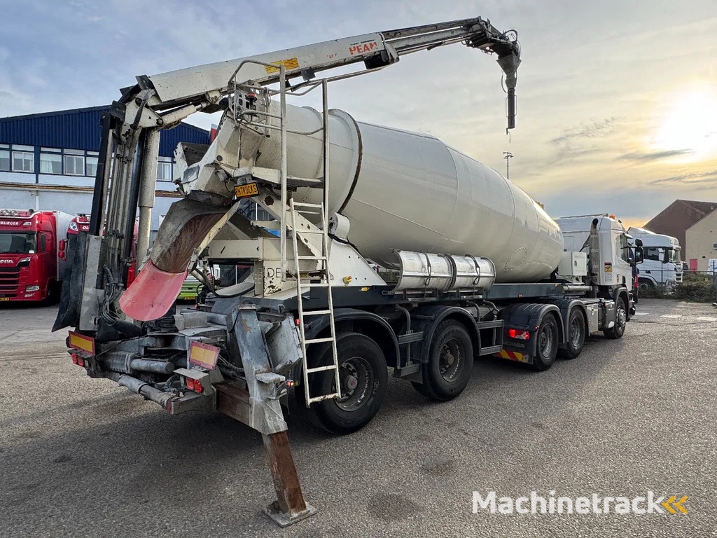 Scania P450 6X4 EURO 6 + DE BUF BETON TRAILER + THEAM BELT