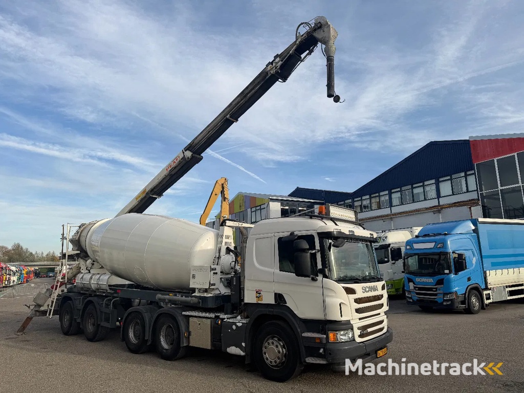 Scania P450 6X4 EURO 6 + DE BUF BETON TRAILER + THEAM BELT