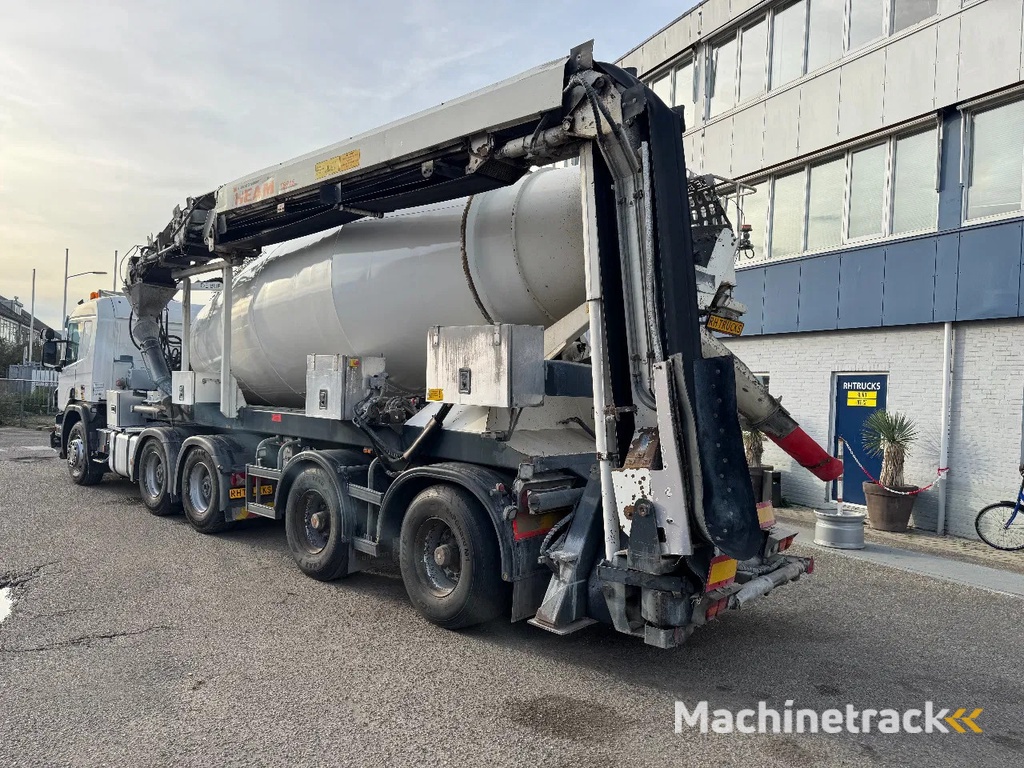 Scania P450 6X4 EURO 6 + DE BUF BETON TRAILER + THEAM BELT