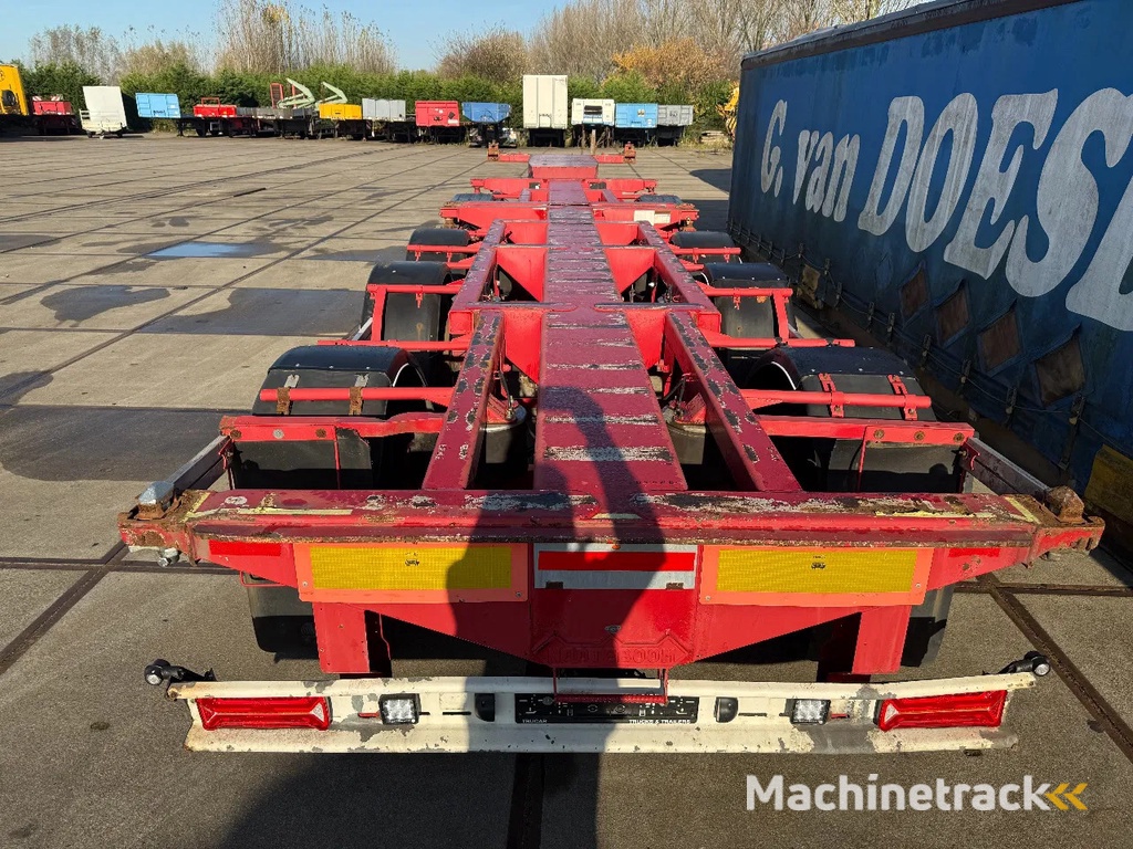 Nooteboom CT-53-04D + CT-26-01,COMBITRAILER 2x20-30-40-45ft HC, 3 X LIFT 2 X STUUR  TUV TILL 08-03-2026