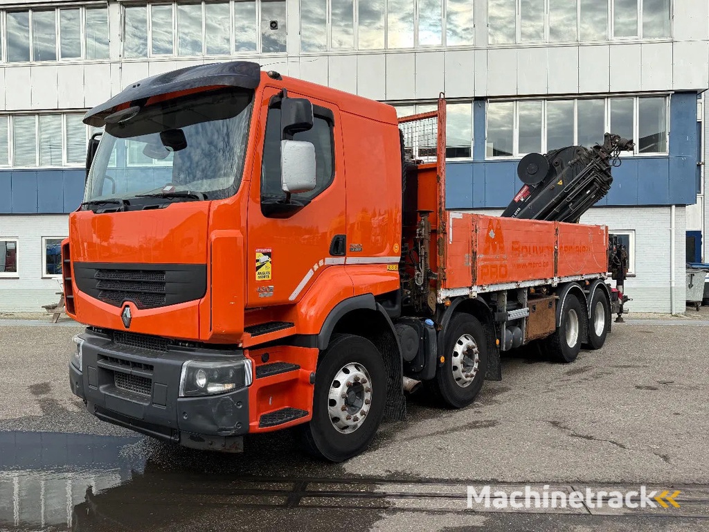 Renault Premium 430 8X4 EEV + HIAB 477 E-7 HIPRO + REMOTE