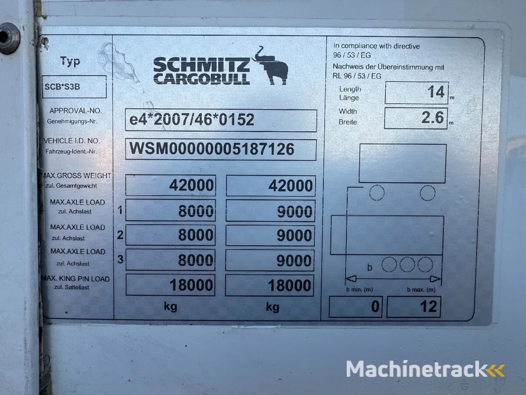 Schmitz Cargobull SKO THERMO KING SLX300 DISC BRAKES DOPPELSTOCK