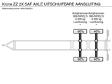 Thumbnail of Krone ZZ 2X SAF AXLE UITSCHUIFBARE AANSLUITING