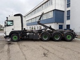 Minituur van Volvo FMX 500 8x4 HOOKLIFT HIAB XR22SL61, LAST AXLE STEERING