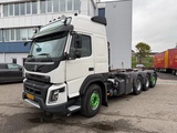 Minituur van Volvo FMX 500 8x4 HOOKLIFT HIAB XR22SL61, LAST AXLE STEERING