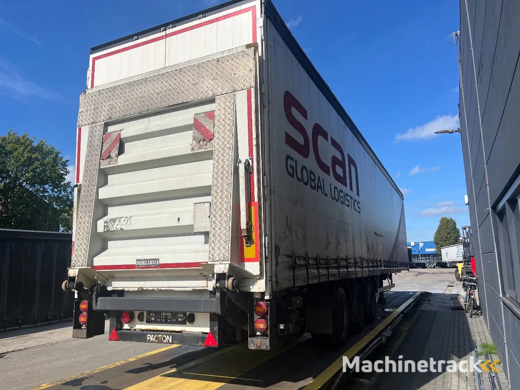 Pacton Mega schuifzeil oplegger | 5 tons laadklep | achterdeuren