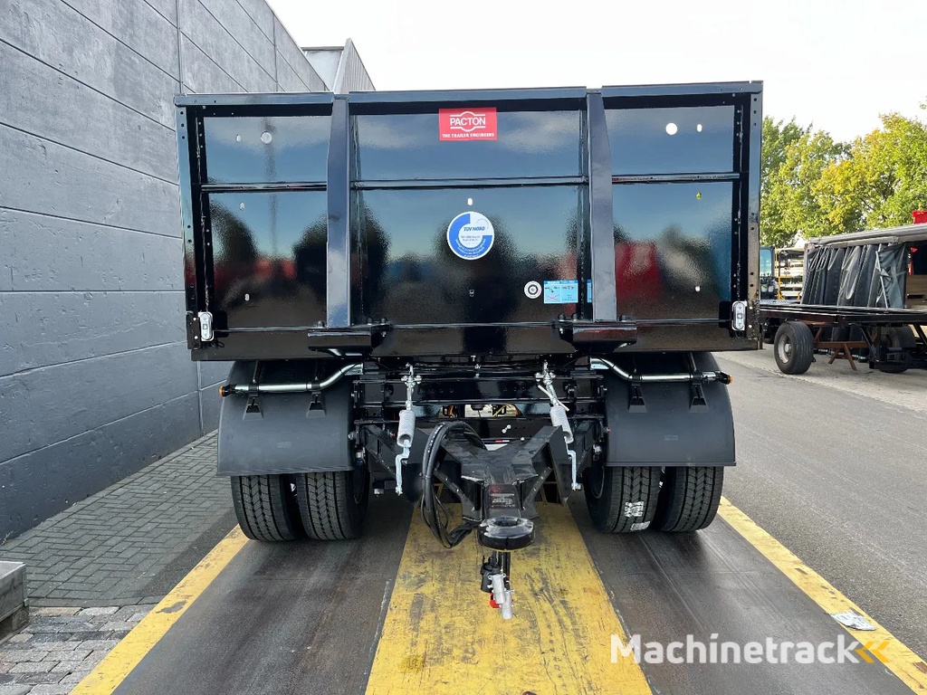 Pacton schamel aanhangwagen | Dubbellucht | Geschoopeerd