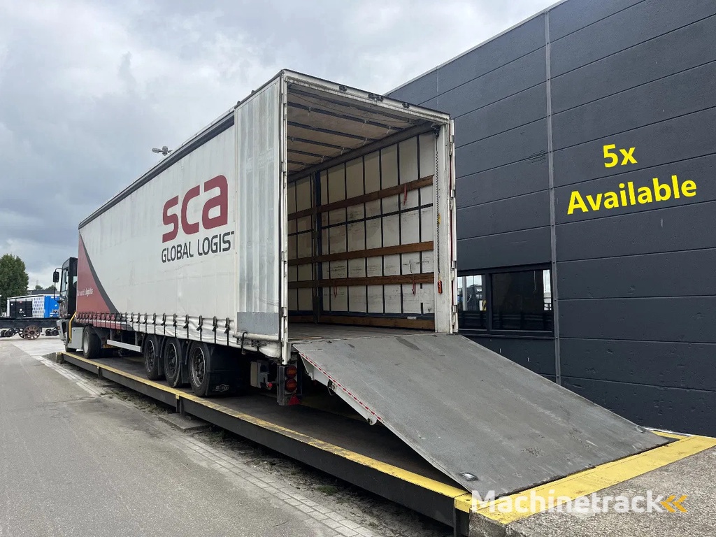 Pacton Mega schuifzeil oplegger | 9 tons laadklep | 5x available