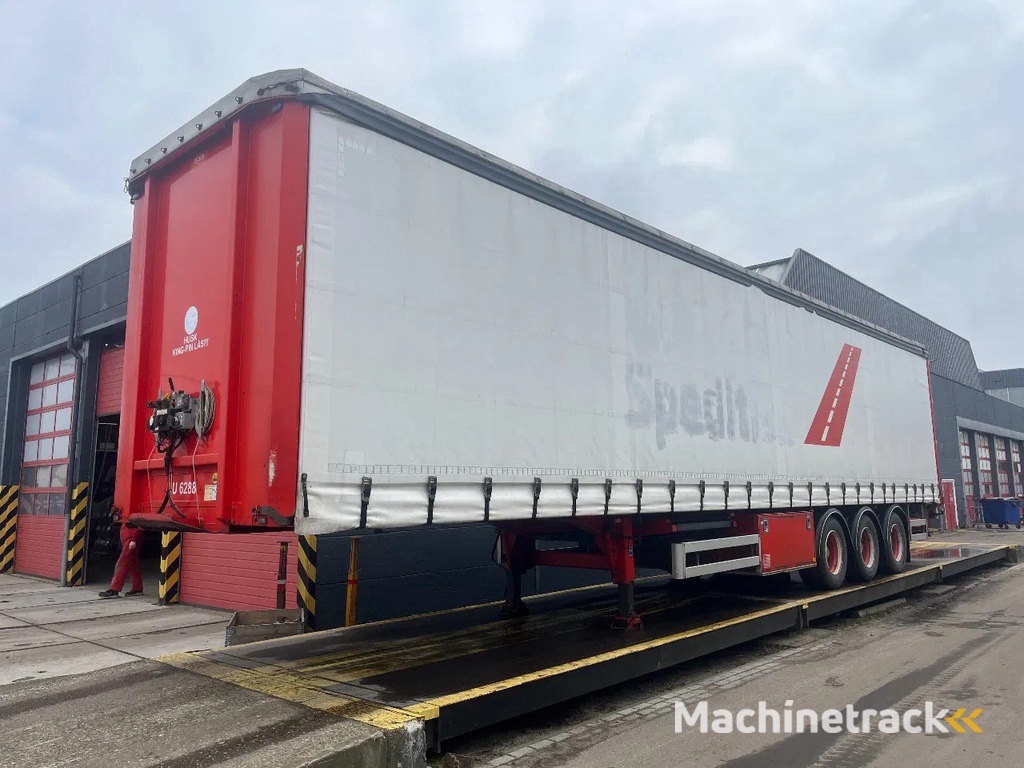 Pacton schuifzeil oplegger | Hefdak | Laadklep | Stalen vloer