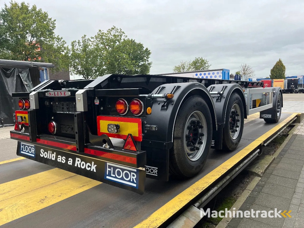 Floor S-line container aanhangwagen | 27 tons uitvoering