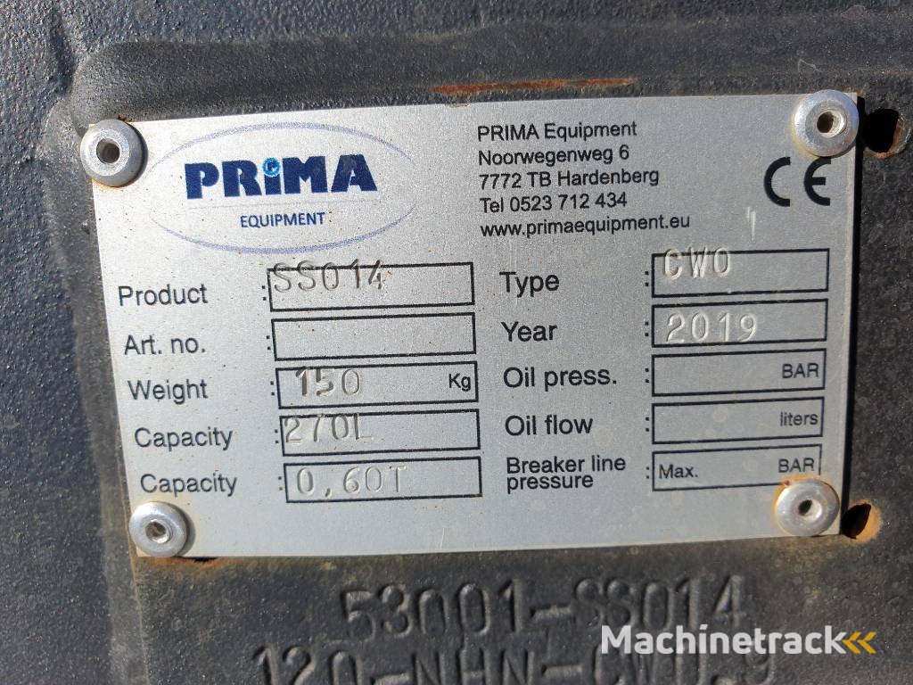 Saes Excavator ditch clean bucket 120cm, CW0.9